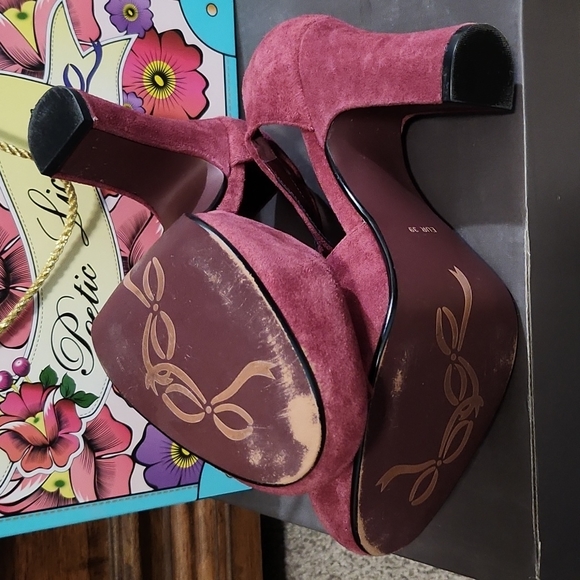 Cherry T-strap Heels - Picture 4 of 8